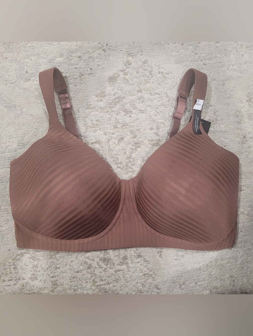 Addition Elle T-shirt Wireless Bra Brown 42H NWT